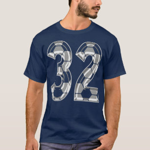 Camiseta Número 32 Jersey 32 Ventoinha do Jogador Mãe