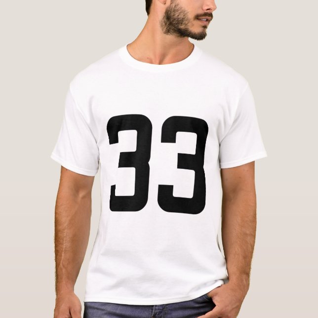 CAMISETA NÚMERO 33 (Frente)