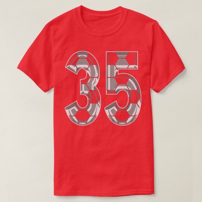Camiseta Número 35 Jersey 35 (Frente do Design)