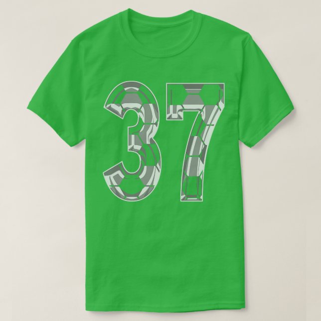 Camiseta Número 37 Jersey 37 (Frente do Design)