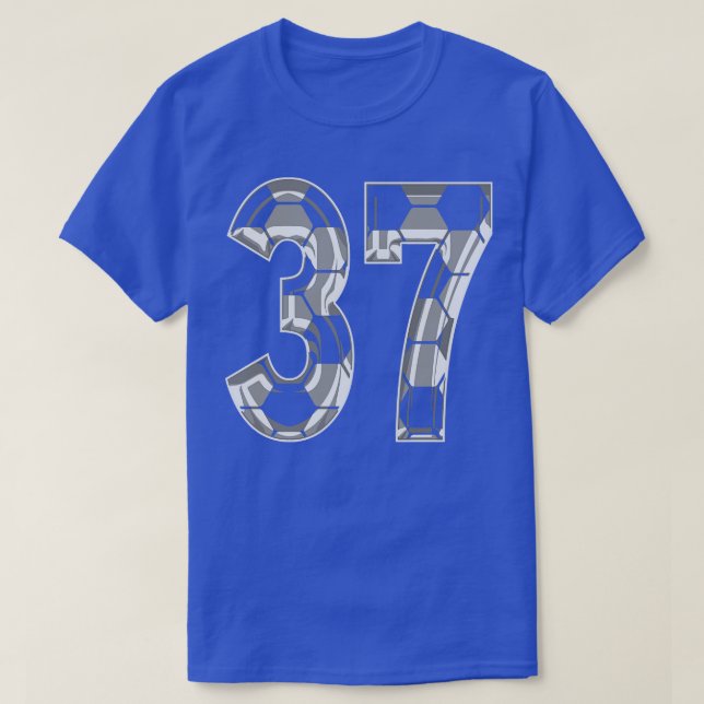 Camiseta Número 37 Jersey 37 (Frente do Design)