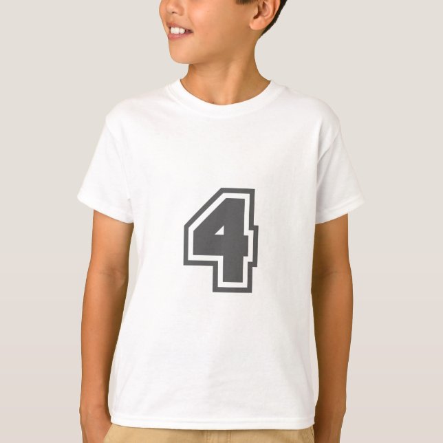 Camiseta Número 4 (Frente)