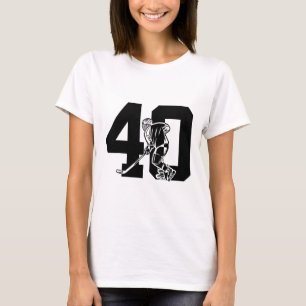 Camiseta Número 40 Anos de Hóquei no Gelo 40º Aniversário
