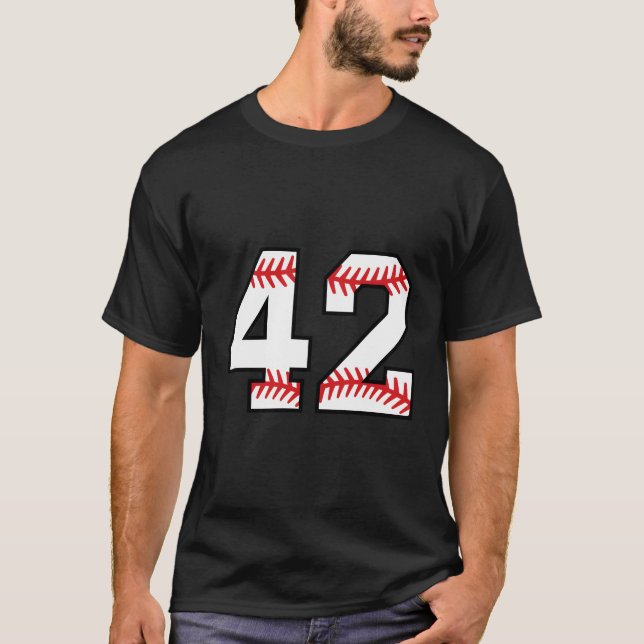 Camiseta Número 42 Quarenta e dois Baseball Lucky Favorite  (Frente)