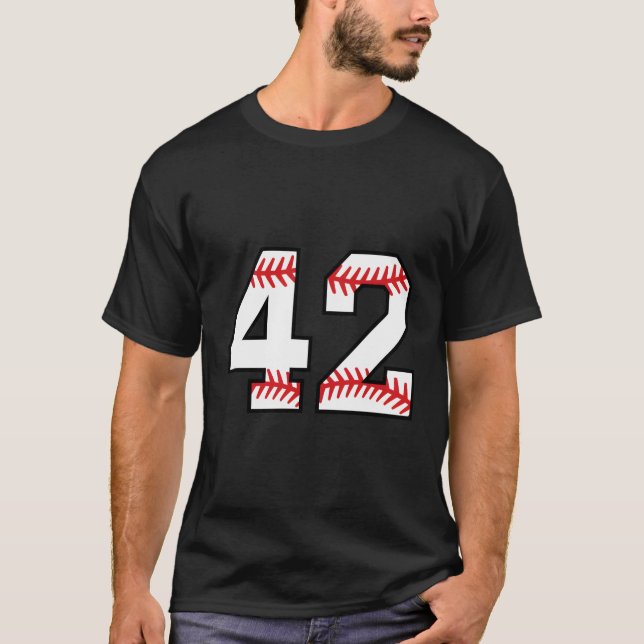 Camiseta Número 42 Quarenta e dois Baseball Lucky Favorite  (Frente)