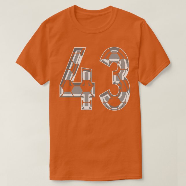 Camiseta Número 43 Jersey 43 (Frente do Design)