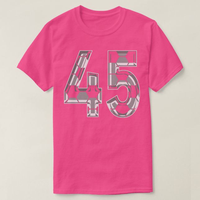 Camiseta Número 45 Jersey 45, ventilador do reprodutor mãe (Frente do Design)