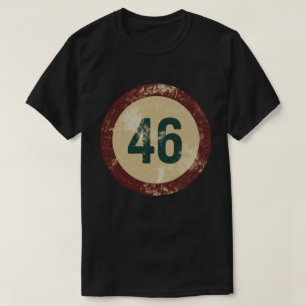 Camiseta Número 46 Vintage Desgastado