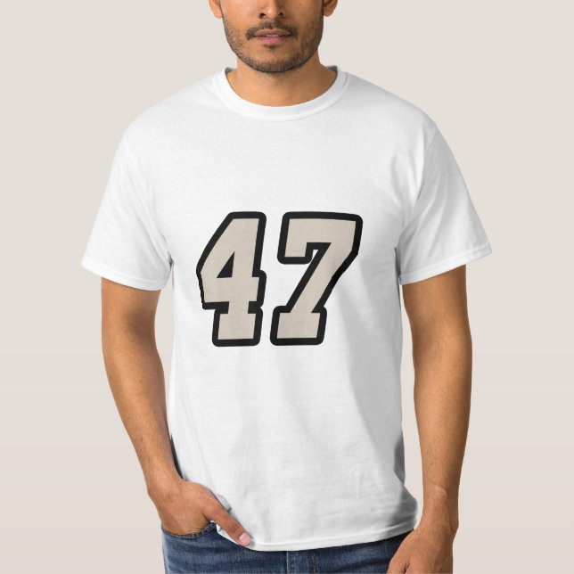 Camiseta número 47 47 (Frente)