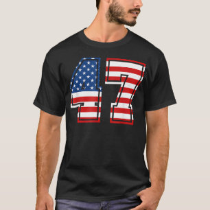 Camiseta Número 47 47 Aniversário Uniforme de Equipe Esport
