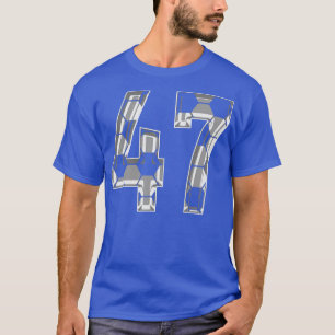 Camiseta Número 47 Jersey 47 Mãe Player Ventilador 1
