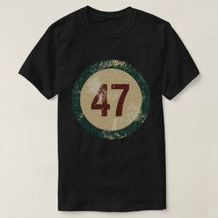 Camiseta Número 47 Vintage Desgastado