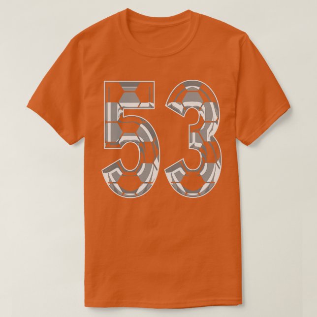 Camiseta Número 53 Jersey 53 Mãe Player Ventilador 1 (Frente do Design)
