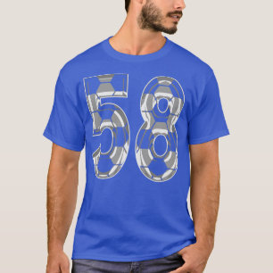 Camiseta Número 58 Jersey 58, ventilador do jogador-mãe