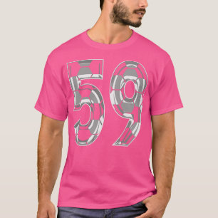 Camiseta Número 59 Jersey 59 Mãe Player Ventilador 1