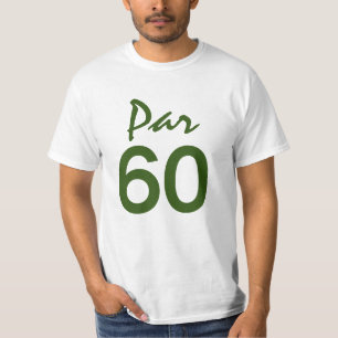 Camiseta Número 60 do campo de golfe para o aniversário d