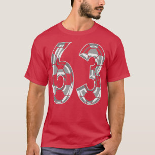 Camiseta Número 63 Jersey 63 Mãe Player Ventilador 1