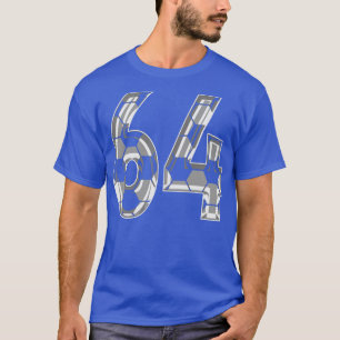 Camiseta Número 64 Jersey 64 - Ventilador do jogador-mãe