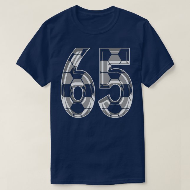 Camiseta Número 65 Jersey 65 Mãe Player Ventilador 1 (Frente do Design)