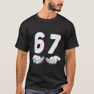 Camiseta Número 67 Correspondente a Seis Sete 6 7 Meme 6-7 