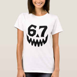 Camiseta Número 67 Correspondente Seis Sete 6 7 Meme 6 7 Di