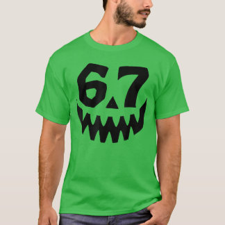 Camiseta Número 67 Correspondente Seis Sete 6 7 Meme 6 7 Di