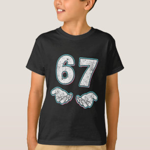 Camiseta Número 67 Correspondente Seis Sete 6 7 Meme 6-7 Di