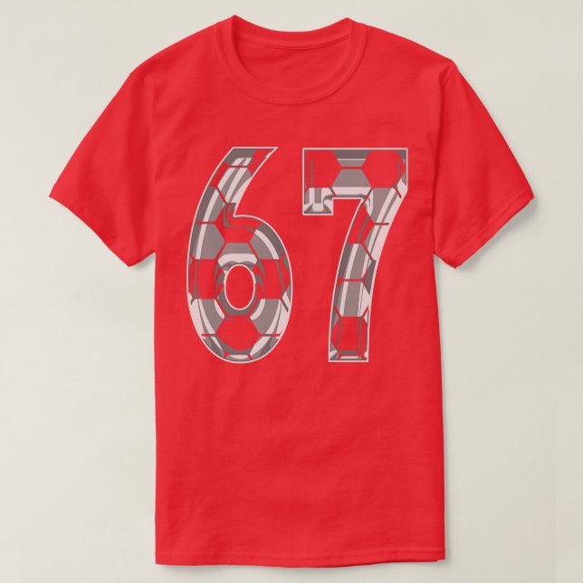 Camiseta Número 67 Jersey 67, ventilador do reprodutor mãe (Frente do Design)