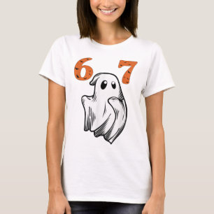 Camiseta Número 67 Seis Sete Correspondente 6 7 Meme Hallow