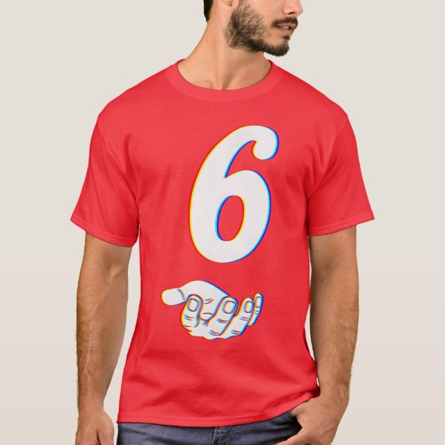 Camiseta Número 6 67 estilo Halloween (Frente)