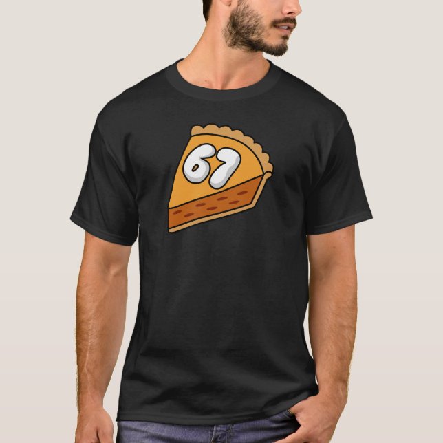 Camiseta Número 6 7 Ação de Graças - Pizza de Abóbora (Frente)
