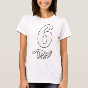 Camiseta Número 6 Combinando 67 Meme Fantasia de Halloween