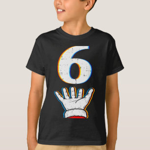 Camiseta Número 6 Correspondente 67 Meme Roupas de Natal pa