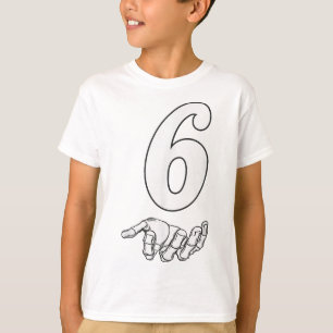 Camiseta Número 6 Correspondente ao Meme 67 Fantasia de Hal