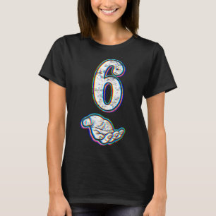 Camiseta Número 6 Correspondente Meme de Halloween Fantasia
