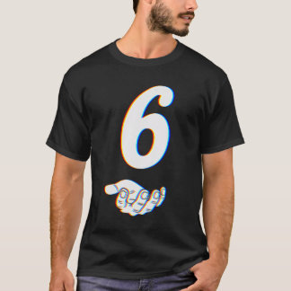 Camiseta Número 6 Fantasia de Halloween do Meme Corresponde