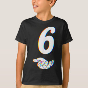 Camiseta Número 6 Fantasia de Halloween do Meme Corresponde