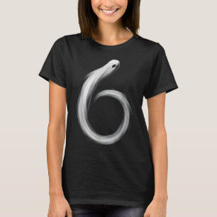 Camiseta Número 6 Fantasma Divertido Seis Sete 67 Meme de H
