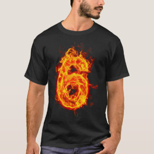 Camiseta Número 6 Fogo Gelo Número Seis Sete Meme 67 Alpha