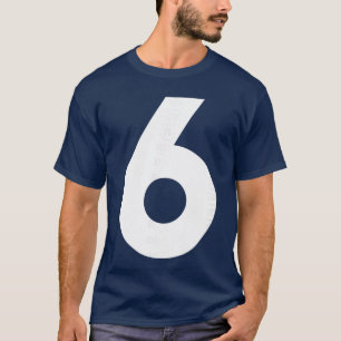 Camiseta Número 6 Frente Número 7 Costas Divertido 67 Meme