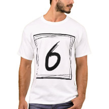 Número 6 minimalista