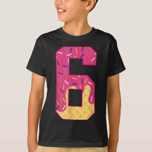 Camiseta Número 6 Sorvete Gotejamento 67 Casal Meme Hallowe