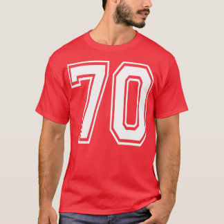 Camiseta Número 70 Birthday Varsity Sports Team Jersey