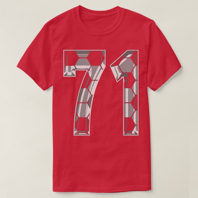 Camiseta Número 71 Jersey 71 Mãe Jogador Ventilador 1 (Frente do Design)