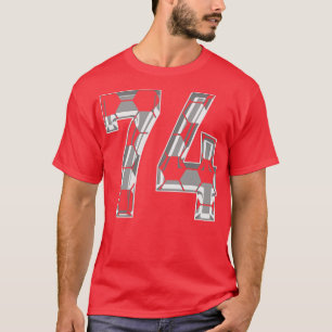 Camiseta Número 74 Jersey 74, ventilador do reprodutor mãe