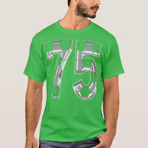 Camiseta Número 75 Jersey 75 - Ventilador do jogador-mãe