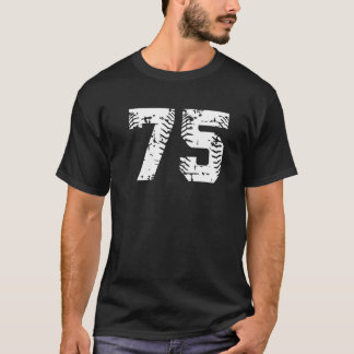 Camiseta Número 75 Softball Beball Jersey Grunge Lucky Nu
