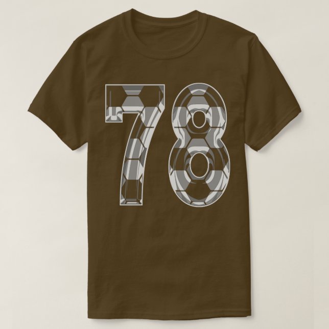 Camiseta Número 78 Jersey 78, ventilador do reprodutor mãe (Frente do Design)