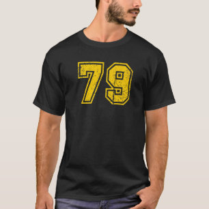Camiseta Número 79 Esportes Jersey Uniform Fan Athlete Yel