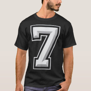 Camiseta Número 7 67 Meme Correspondente